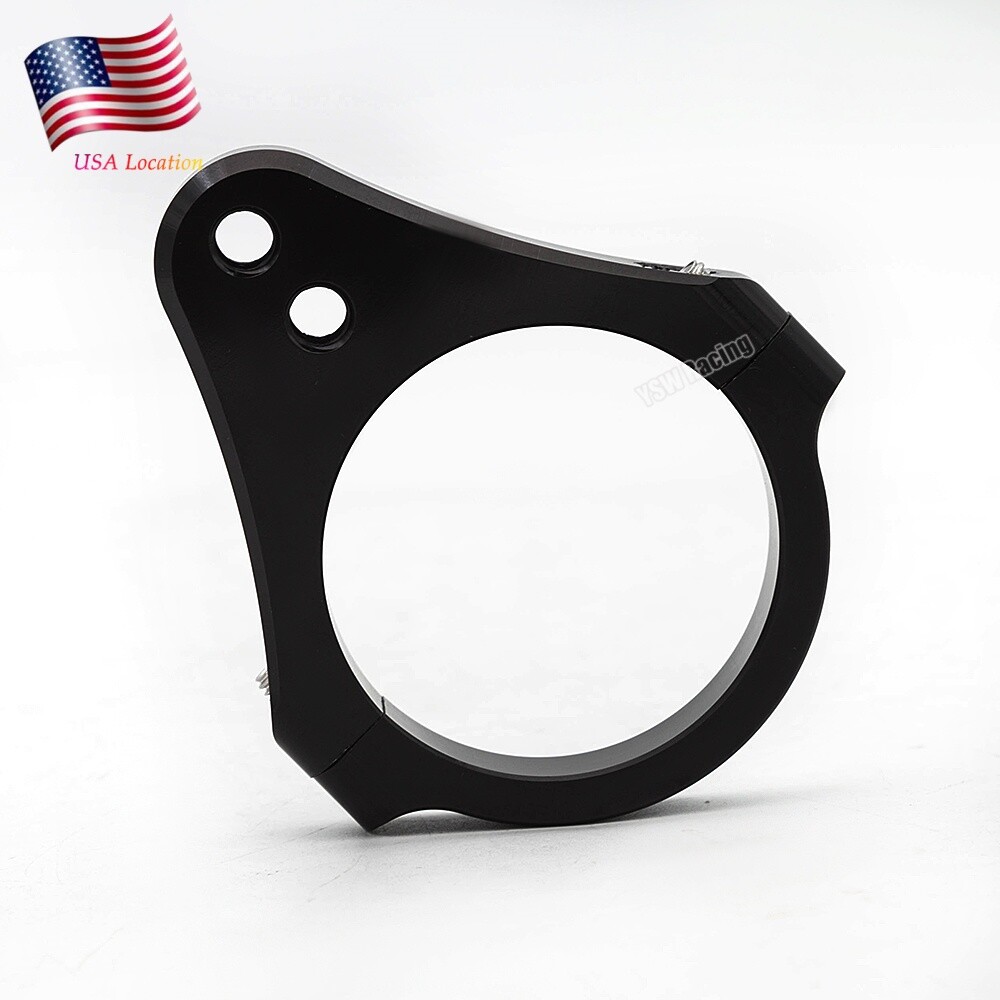 54mm CNC Universal Steering Damper Fork Frame Mount Clamp Bracket Holder Black