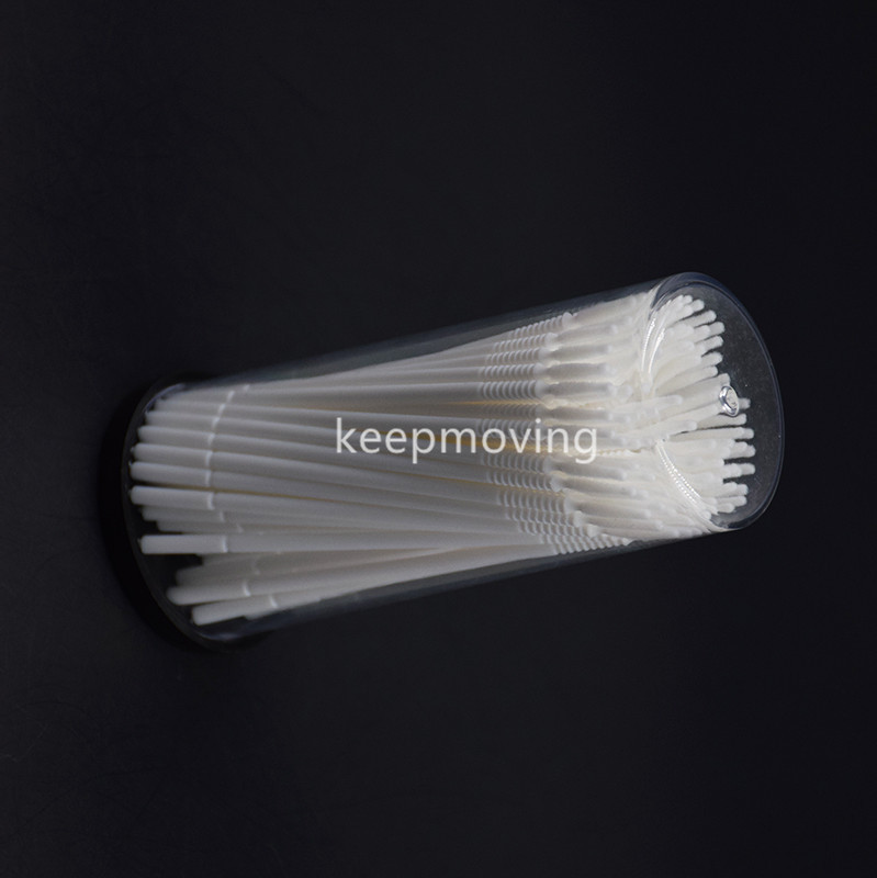 100 Pcs Dental Disposable Micro Brush Bendable Applicator Tips Long Cylidner