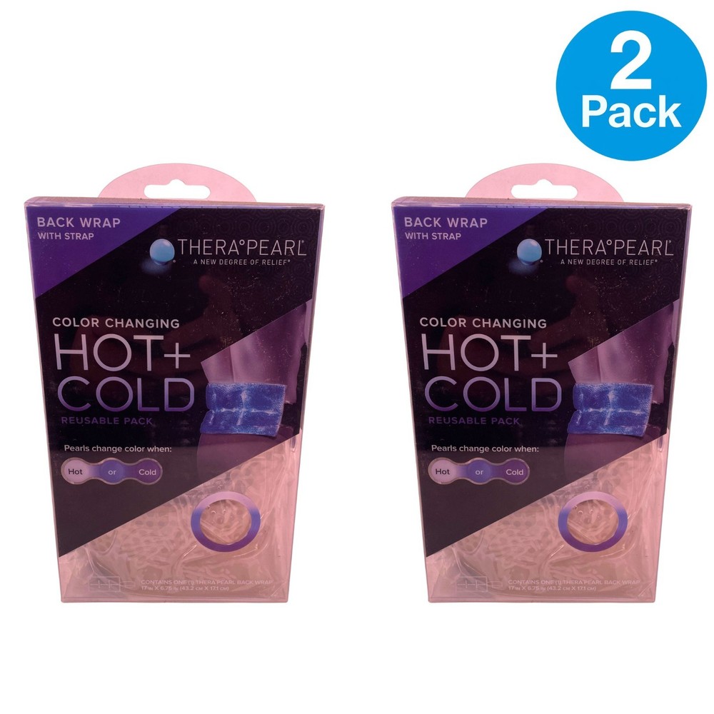 TheraPearl Back Wrap Hot + Cold Pack 2 Pack – Reusable – New