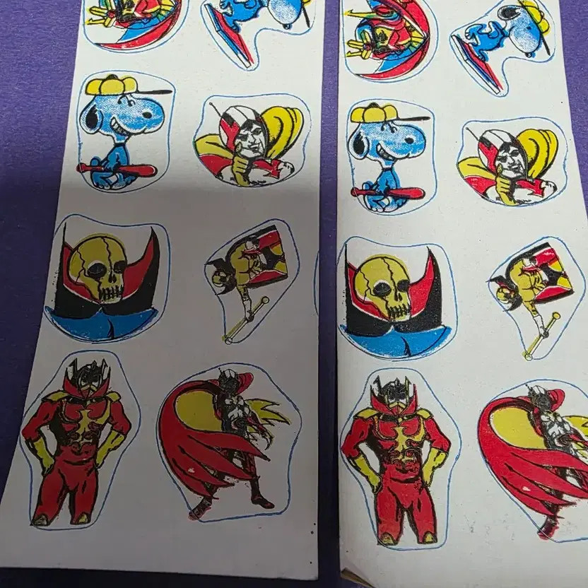 80s Flower Scent Comic Stickers - Collectible