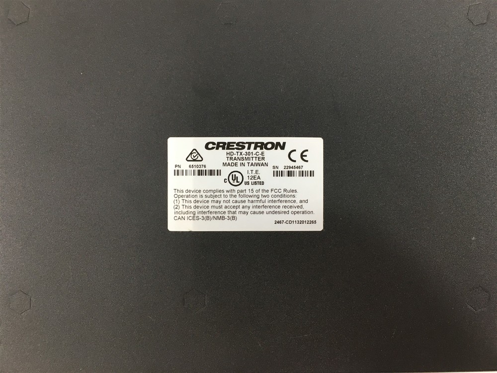 Crestron HD-TX-301-C-E Multiformat Switch Transmitter - HDMI VGA w/ AC