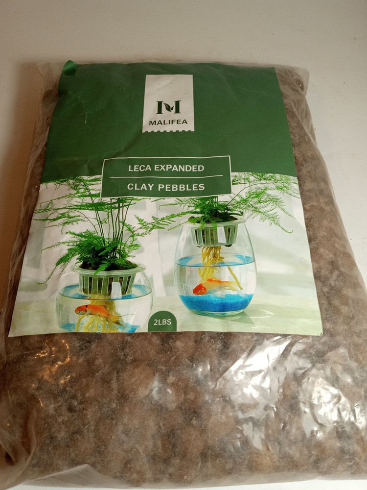 2 LBS Malifea Leca Expanded Clay Pebbles New