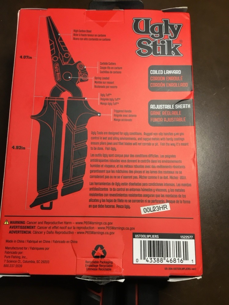 Ugly Stik Tools 9" Pliers