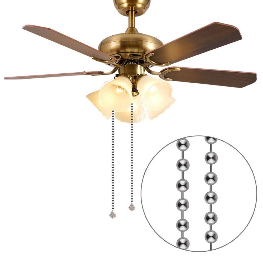 Beaded Pull Chain Extension Connector, 20 Feet Beaded Roller Chain