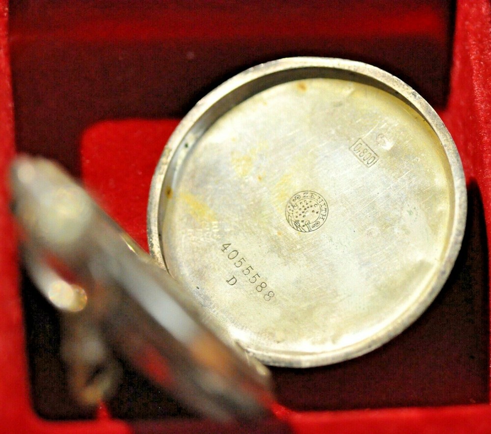 Zenith Silver Antique Pocket Watch Working Calibre