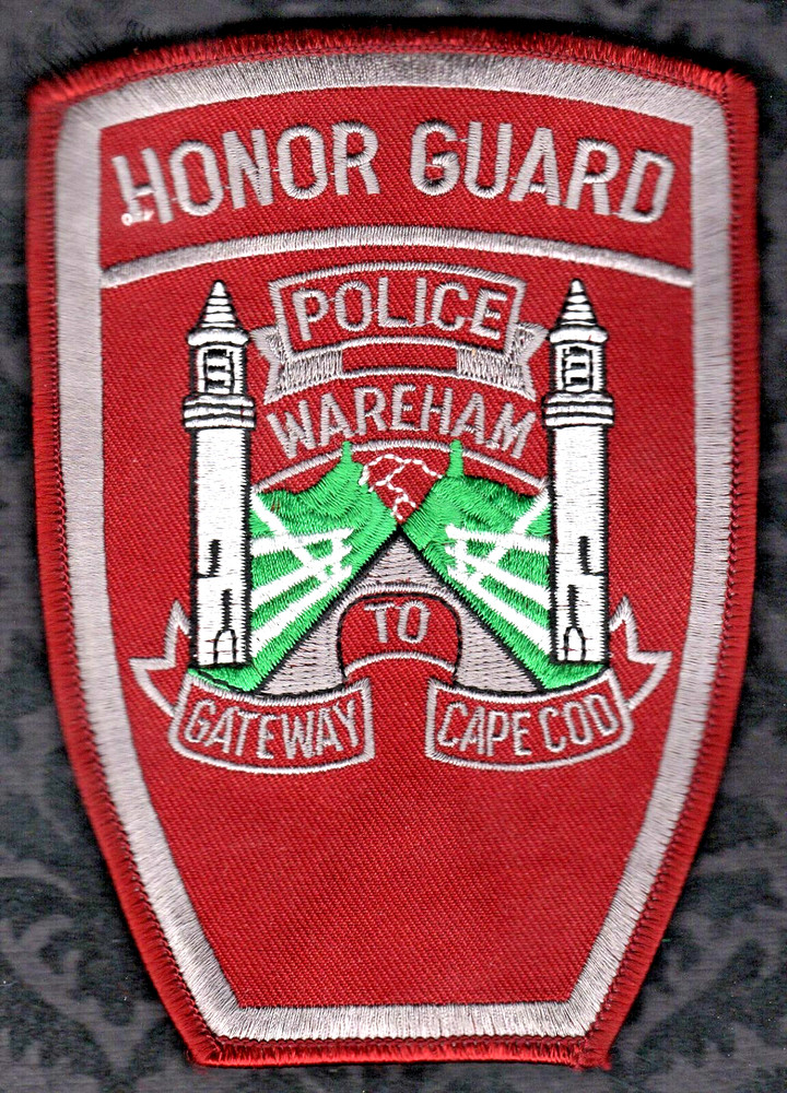 Wareham Massachusetts Police Shoulder Patch  Honor Guard