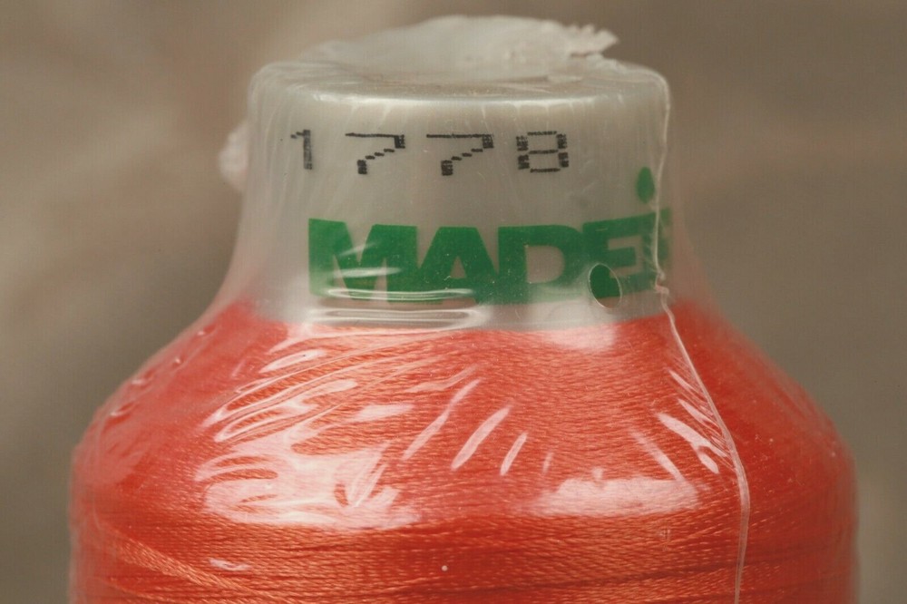 Madeira NEW Polyester Polyneon Embroidery Thread Orange 1778 5000m Cone