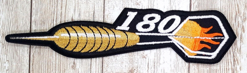 180 Throwing Dart -   Iron On Patch 4"X1 1/2"