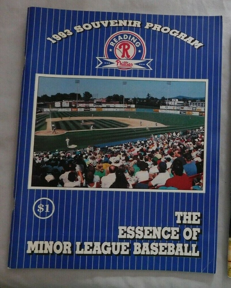 1993 Reading Phillies Program