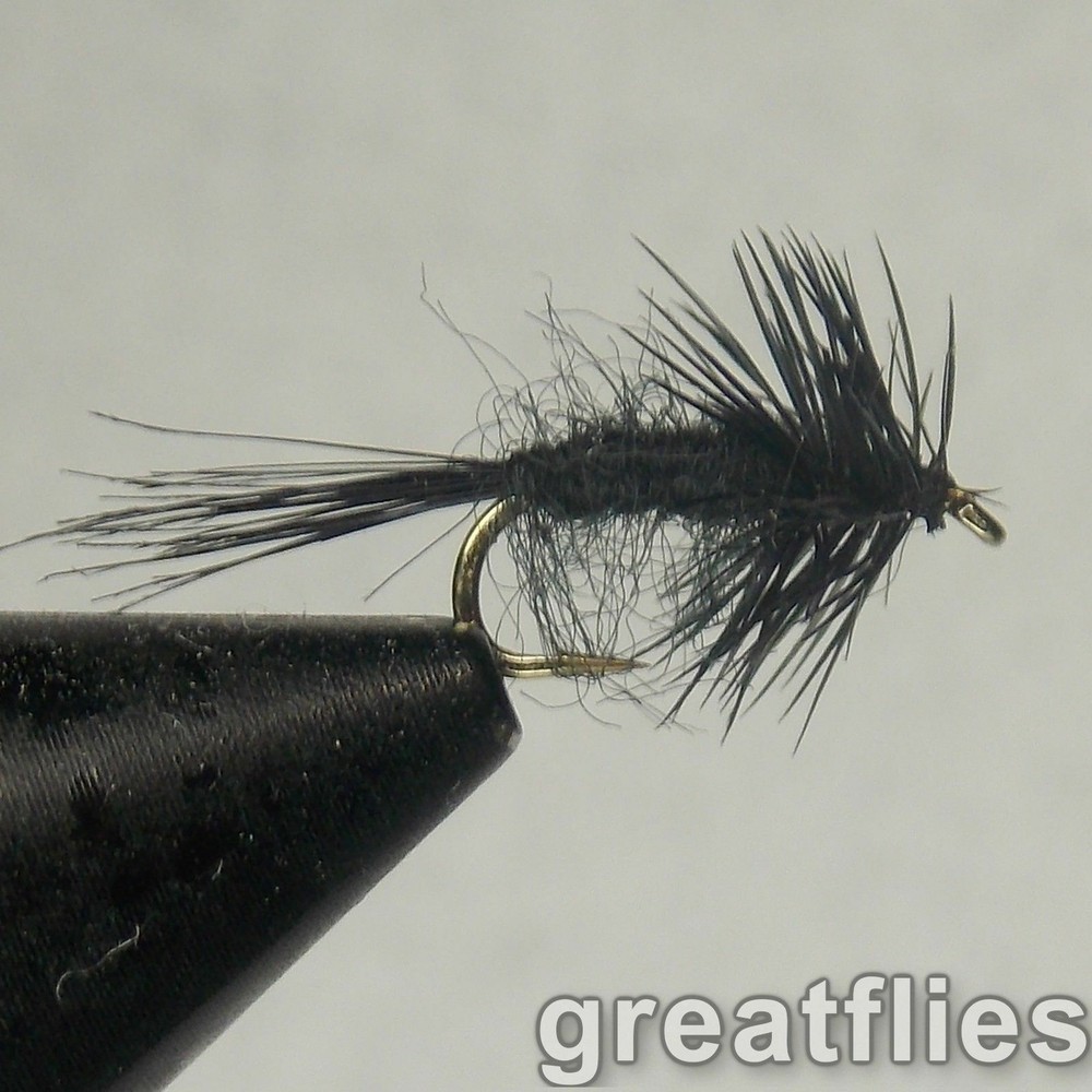 1 dozen (12) - Black Midge