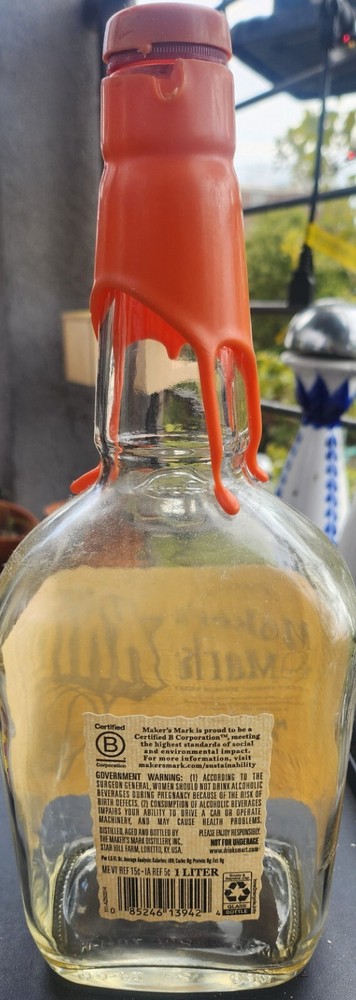 empty maker's mark bottle New York Knicks limited edition
