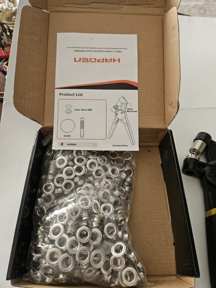 Hapden Grommet Tool Kit 10mm - Open Box