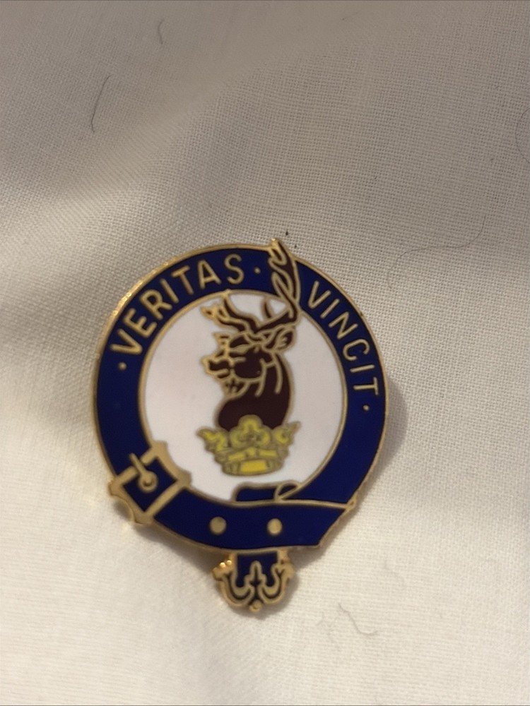 2 Veritas Vincit Scottish Enamel Lapel Pins