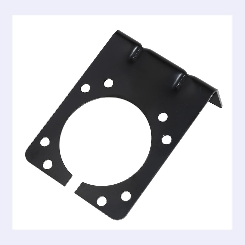 7 Way RV Blade Trailer Socket Mounting Bracket, Metal Mounting Bracket for Gener