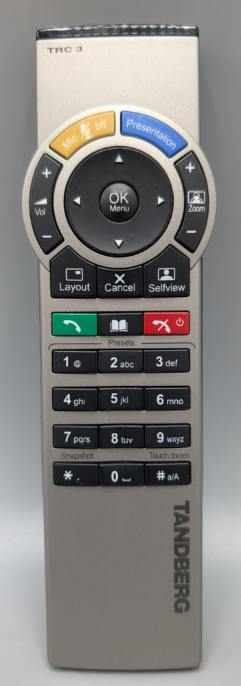 TANDBERG Trc3 Video Conference Remote - Tested