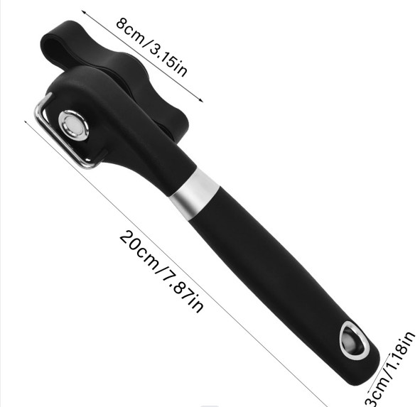 Plastic Hand-actuated Can Opener Safety Kitchen Tools Easy Grip Side Cut Manual