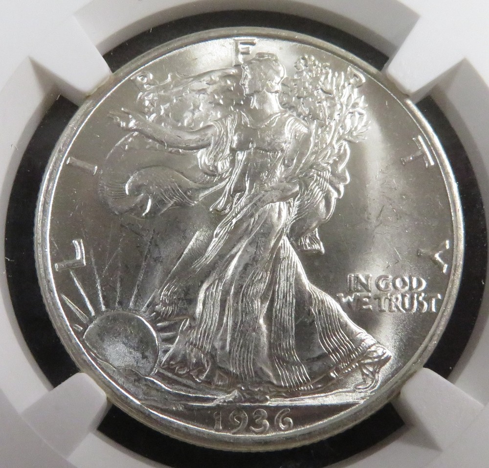 1936 D Walking Liberty Half Dollar - NGC MS63