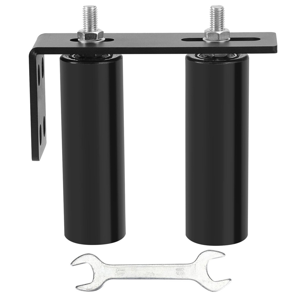 6"Gate Roller Guide,Sliding Gate Hardware with L-Sliding 6inch, Black