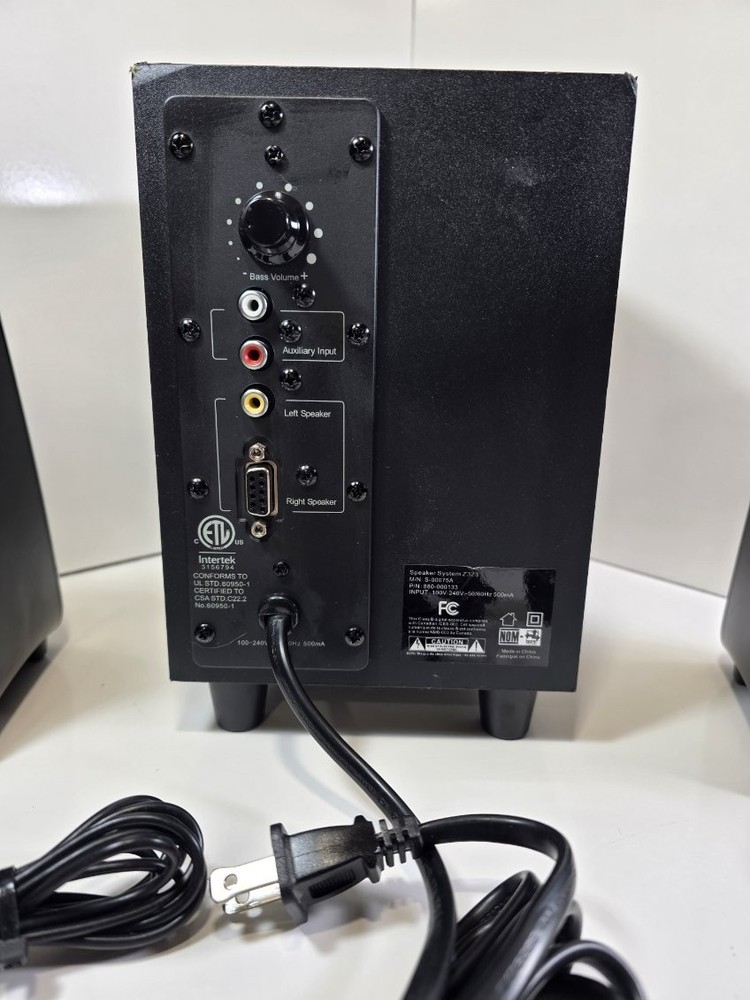 Logitech Speaker System Z323 with Subwoofer, Black, -Fully Tested