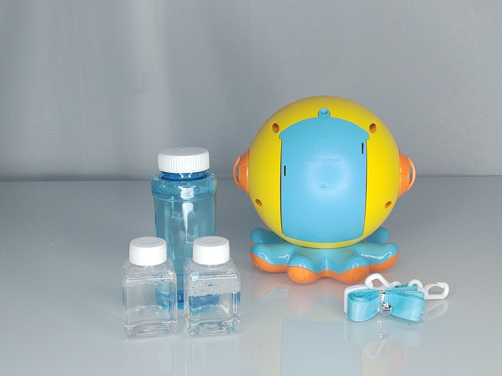 Bubble Machine Octopus Colorful lighted Bubbles Ages 3+ Gmaophy