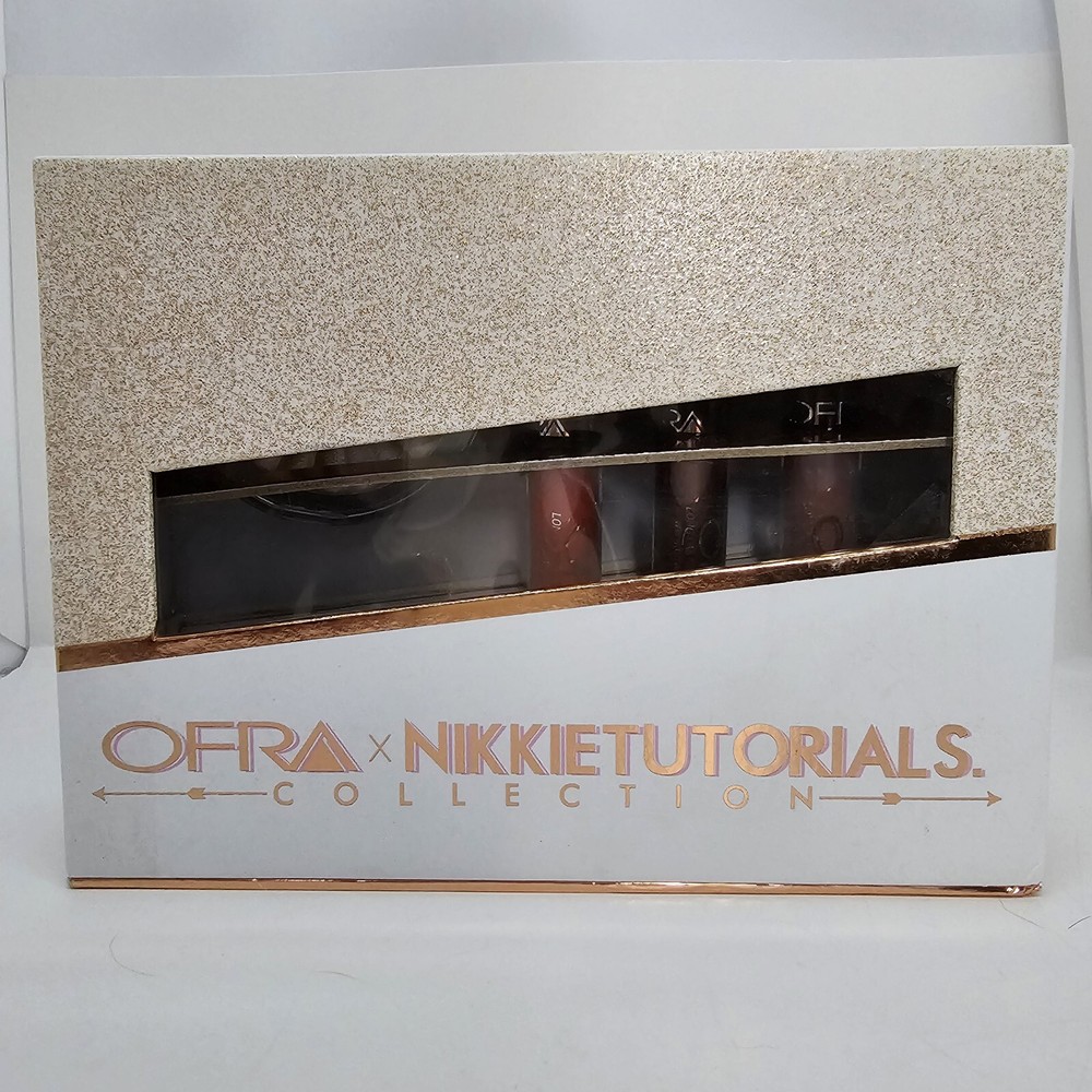 OFRA Cosmetics Nikkie Tutorials Highlighter & Liquid Lipstick Trio Kit Full Size