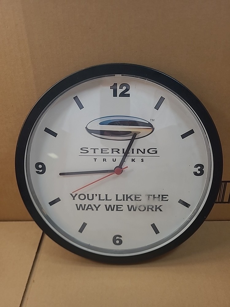 Sterling Trucks Plastic Battery Advertising Clock