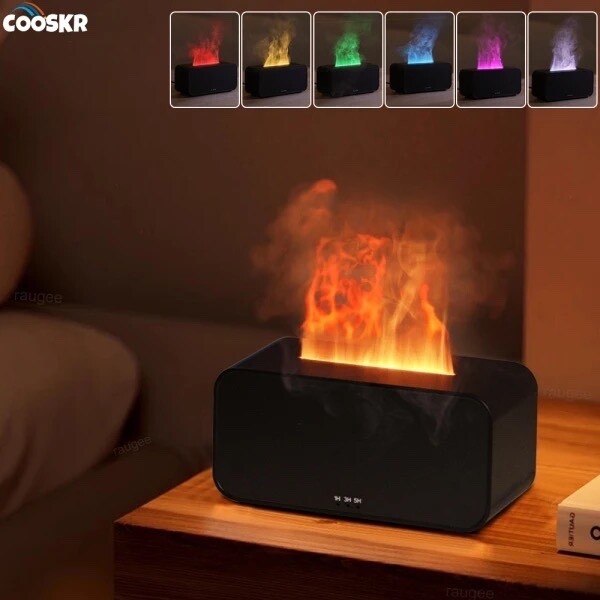 Air Aroma Humidifier Diffuser Essential Oils Humidifiers Mini Flame Automatic