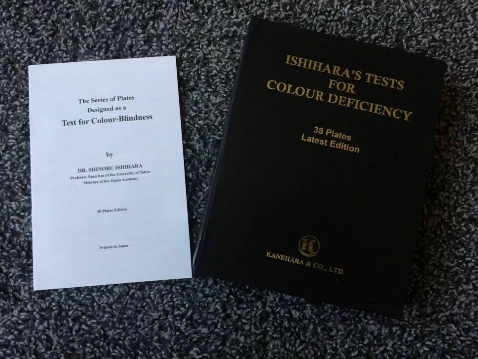 38 PLATES ISHIHARA TEST BOOK FOR OPTOMETRY NEW OPHTHALMOLOGY