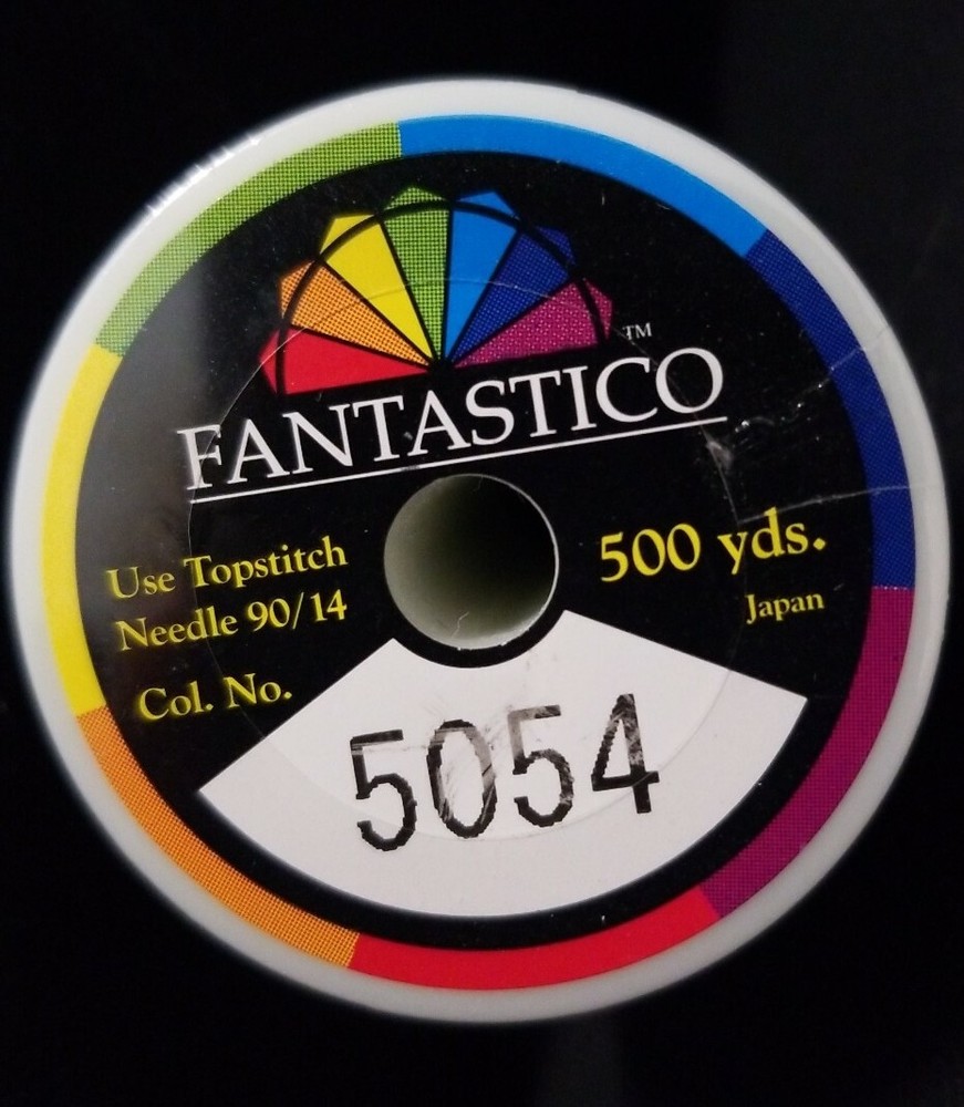 Fantastico multi-green polyester quilting and embroidery thread. 500 yd