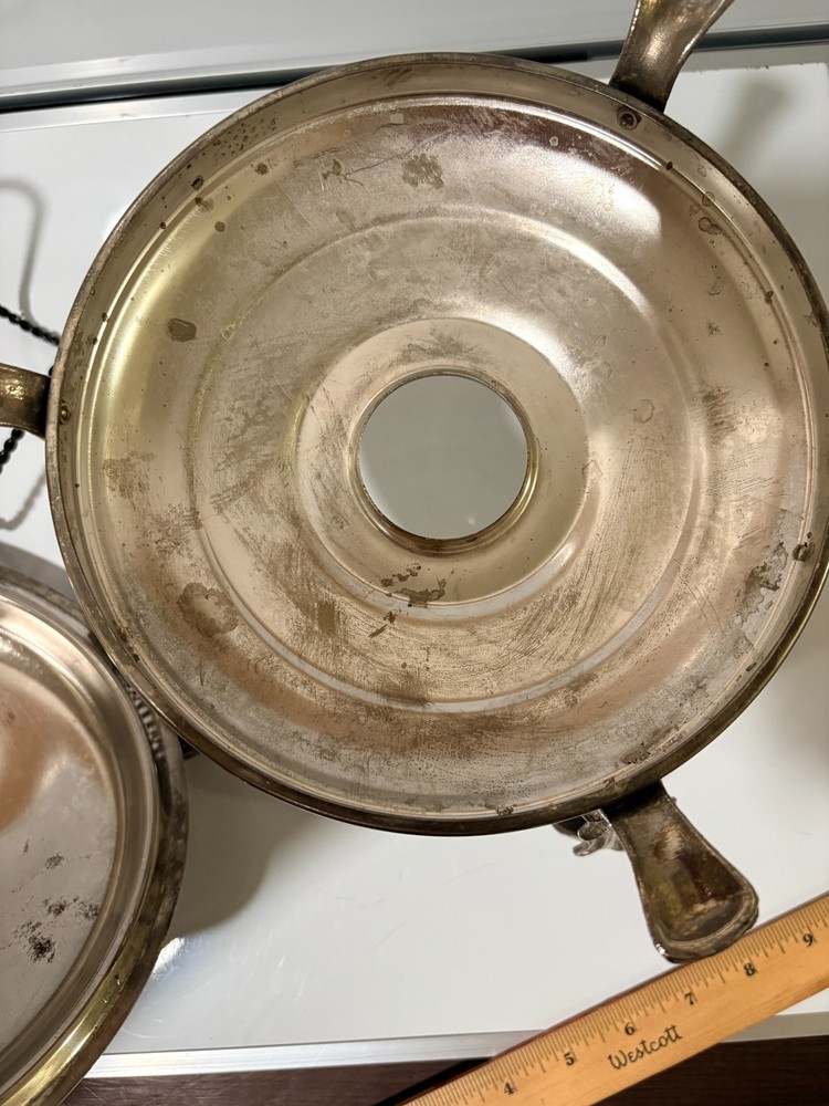 silver plate chafing dish
