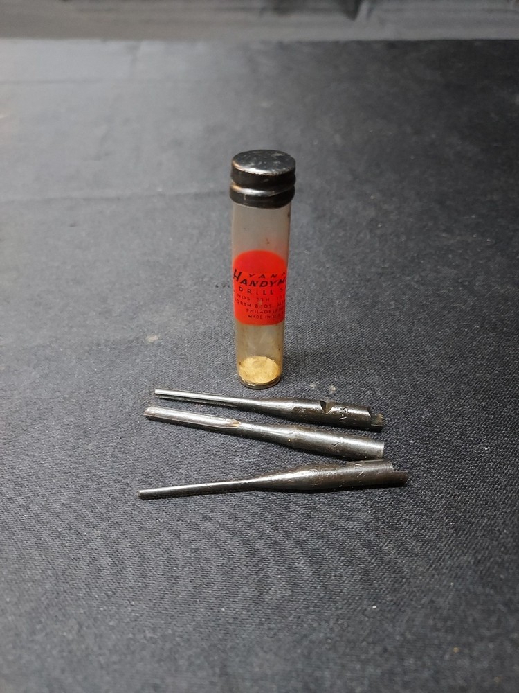 Vintage Yankee Handyman Drill Bit Set In Original Package Case