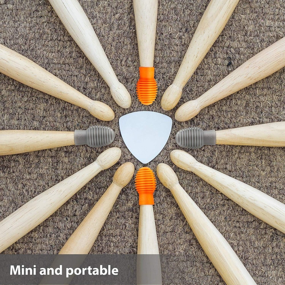 4 Pack of Lightweight Drumstick Silent Tips - Convenient Practice Accessory
