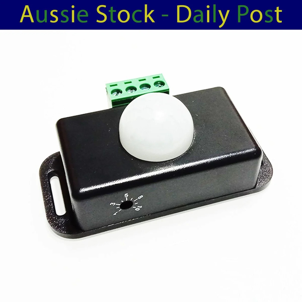 DC 12V 24V 6A Adjustable PIR Motion Sensor Switch Automatic Light Control Switch