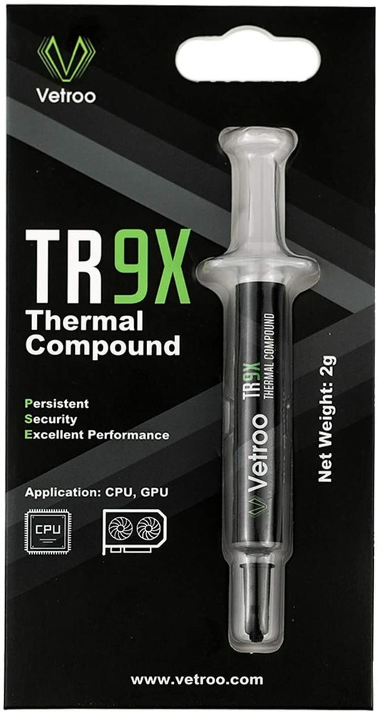 TR9X High Performance Thermal Grease CPU GPU Heatsink Compound Paste Syringe