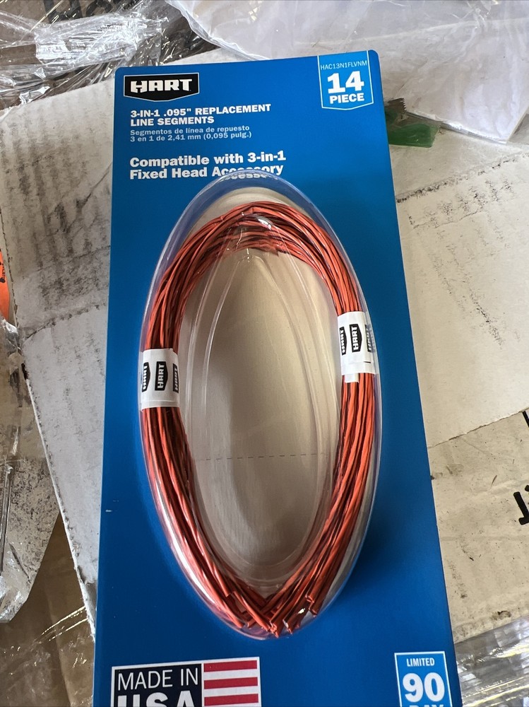 HART 3-in-1 Replacement Pre-Cut Line 14-Pack .095” Line Segments