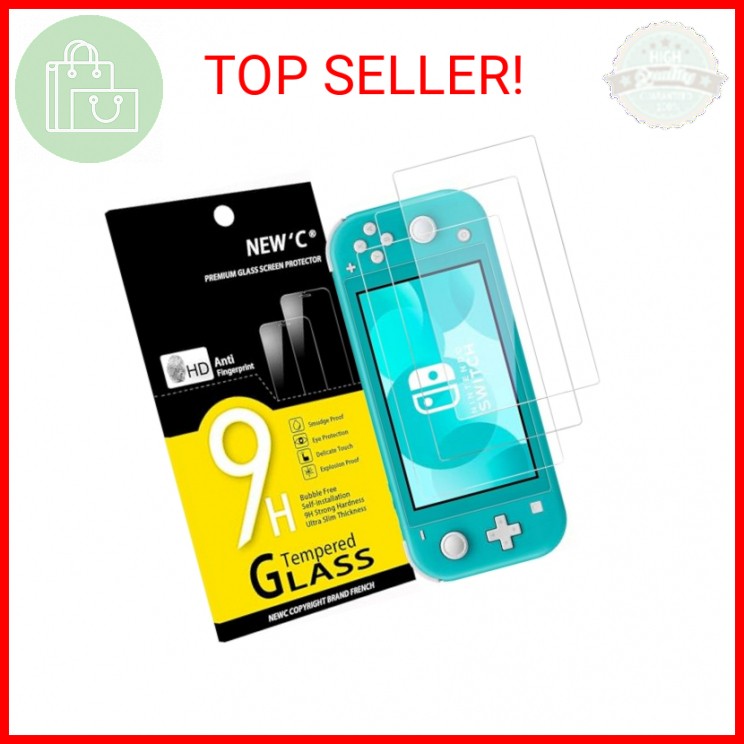 NEW'C 3 Pack Designed for Nintendo Switch lite Screen Protector Tempered Glass,