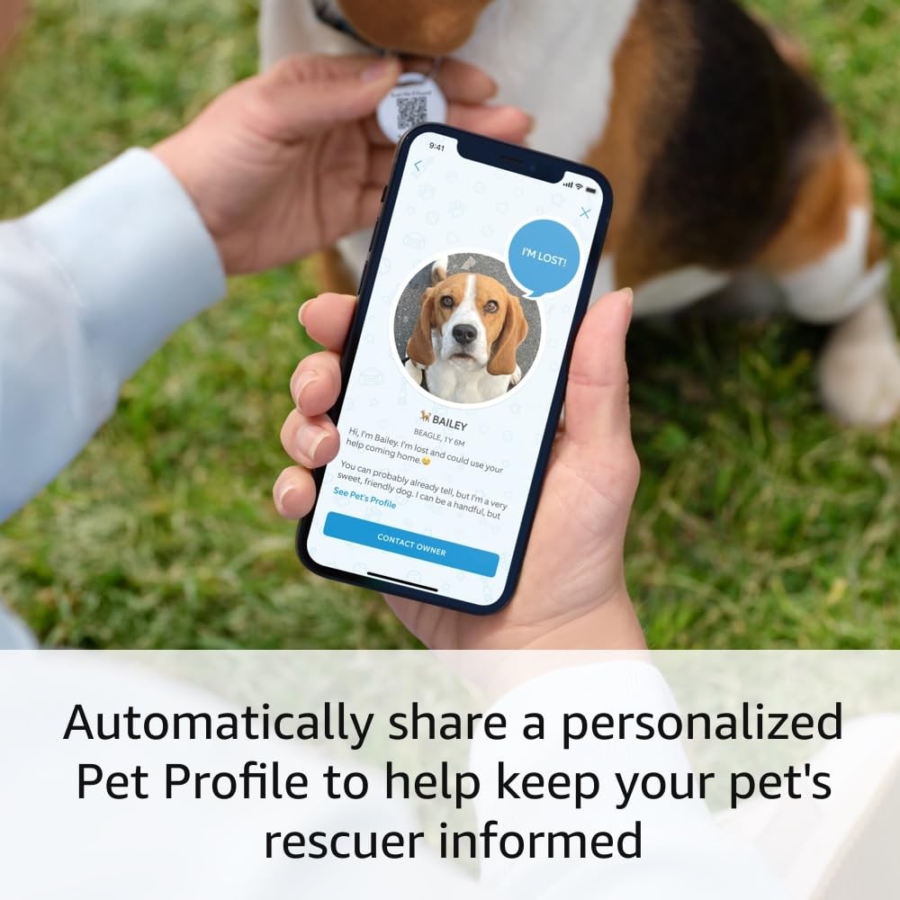 Ring Pet Tag | Easy-to-use tag with QR code | Real-time scan alerts 1