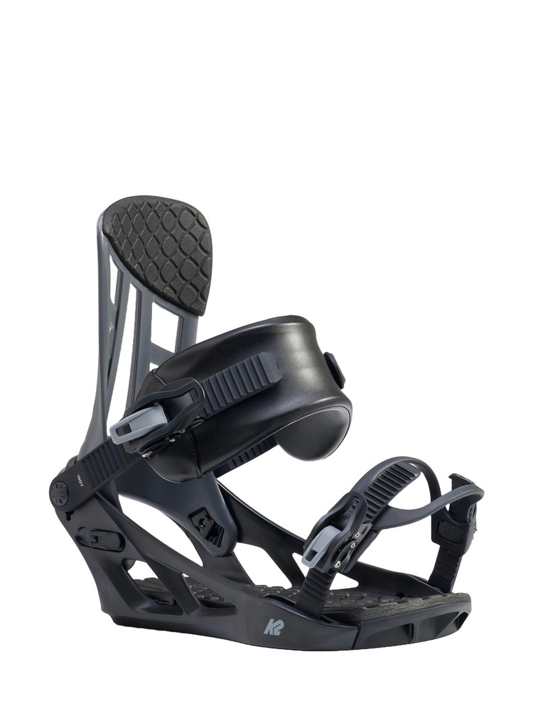 K2 Indy Men's Snowboard Bindings, Black/Grey, Medium MY26