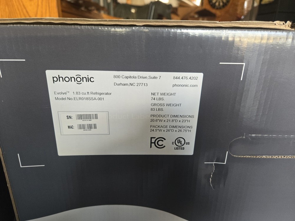 Evolve 1.8 Cu Ft Medical-Grade Compact Refrigerator Phononic Under Counter Lab