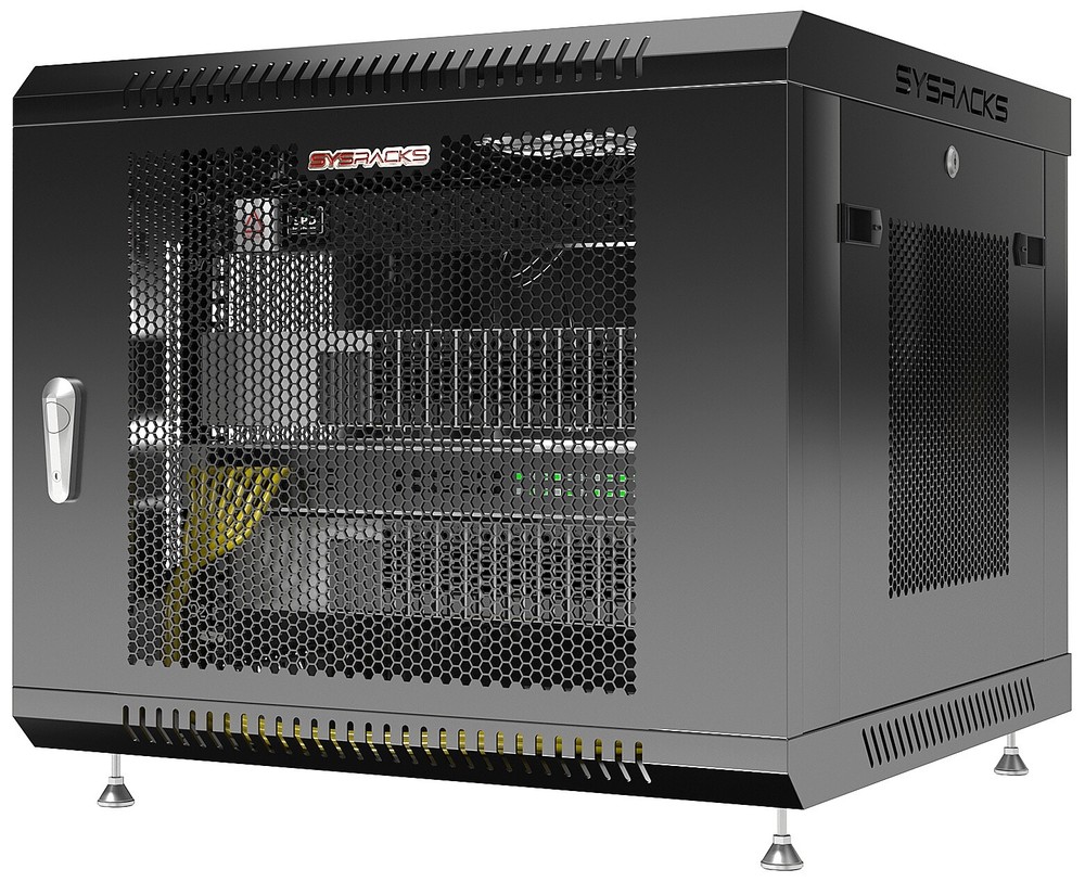 9U Sysracks Wall Mount IT Data Network Server Rack Cabinet Enclosure 24" Depth