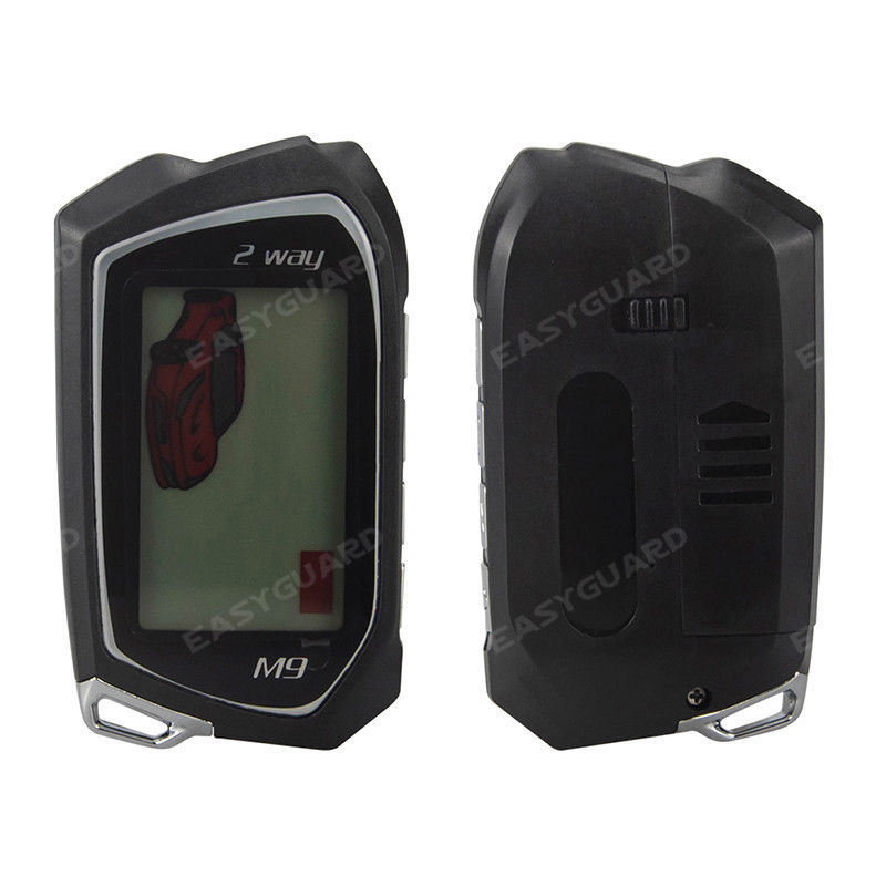 EASYGUARD 2 Way Car Alarm System LCD Pager Display auto Start push engine stop