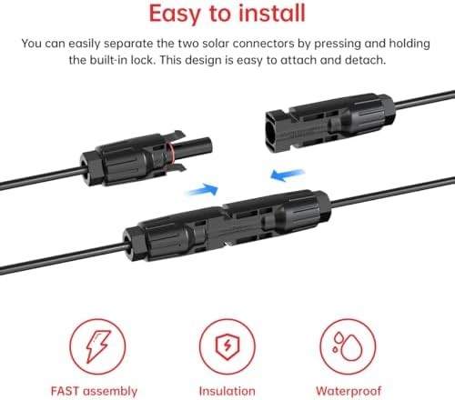 10AWG Solar To XT60i Power Adapter Cable