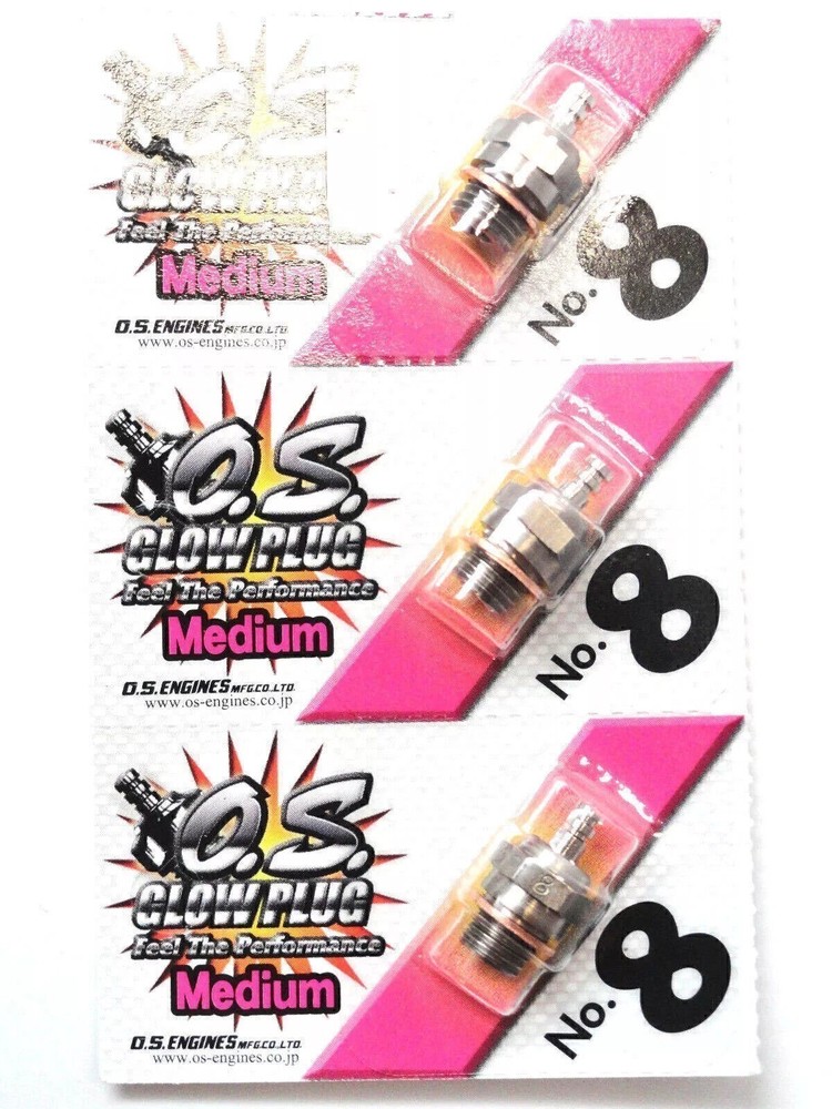 6PCS OS No.8 #8 Medium Nitro Glow Plug
