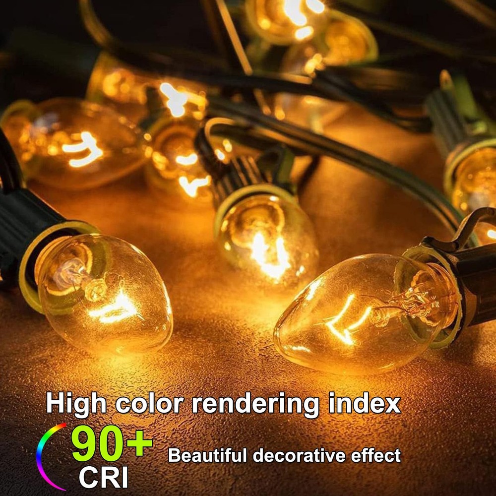 PaeorRorL Night Light Bulbs 4 Watt 15 Pack E12 Base Dimmable 2700k Warm White