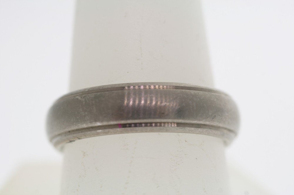 Triton Titanium Brushed Domed 6mm Band Ring