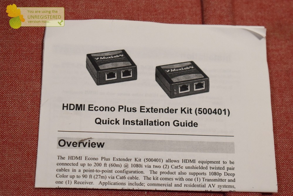 Muxlab 500401 HDMI Econo Plus Extender Kit*