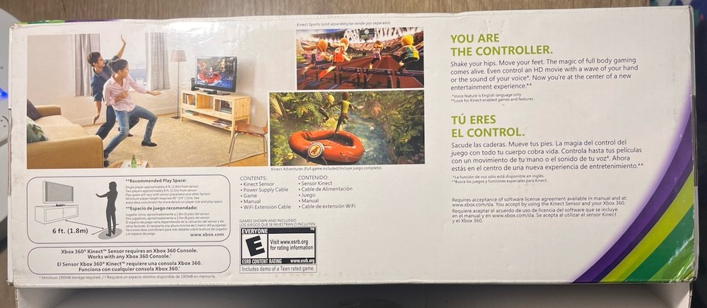 Microsoft LPF-00068 Motion Sensing Gaming Sensor KINECT Xbox 360 Model #1414
