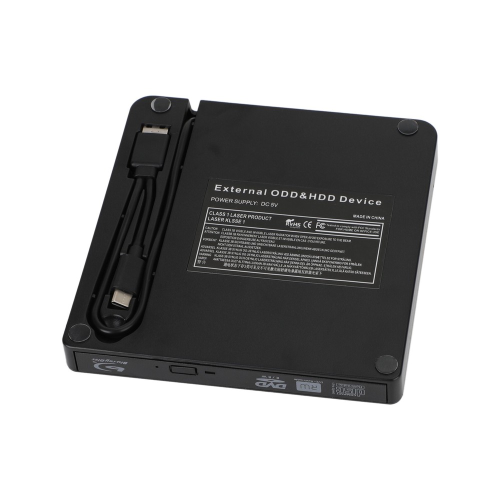 USB 3.0 External DVD Drive BD Player Read/Write 2IN1 Portable Burner US