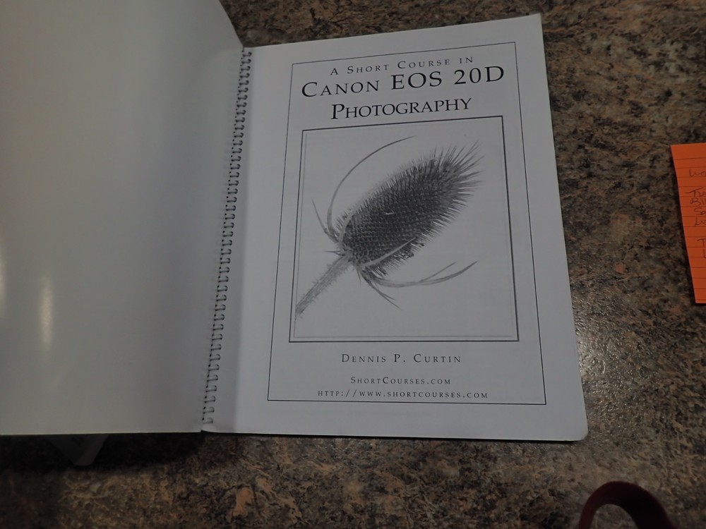 Canon EOS 20D Digital Camera Instruction Book / Manual / User Guide & Course