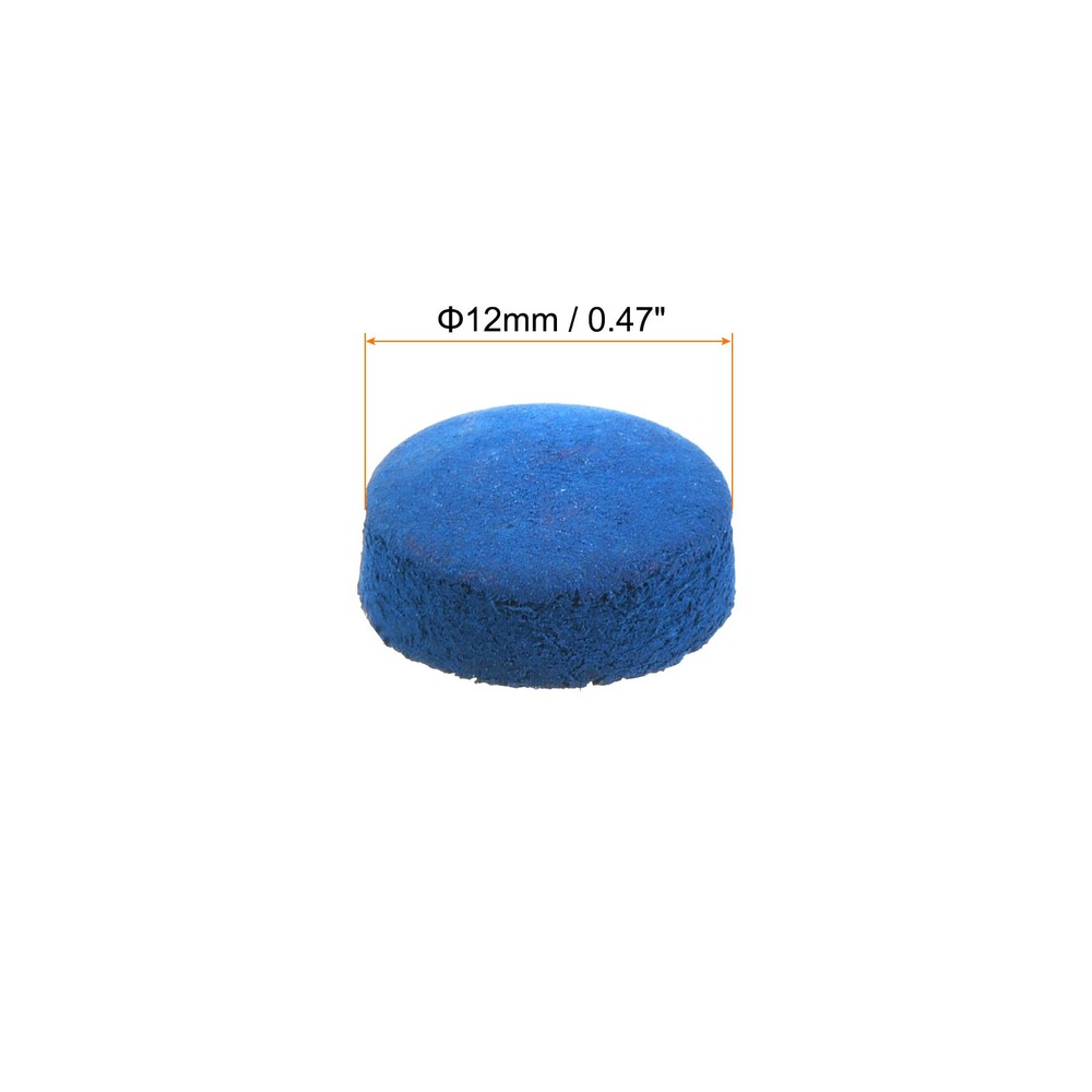 5Pack 12mm Dia Billiard Pool Cue Tips Snooker Pool Stick Replacement Tips Blue